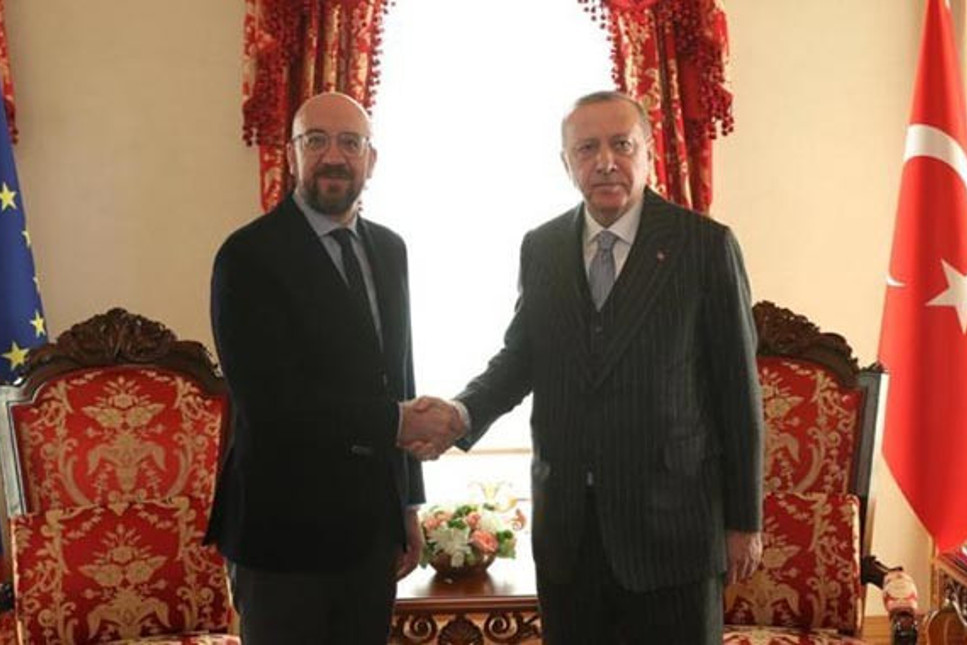 Cumhurbaşkanı Erdoğan ile AB Konseyi Başkanı Michel arasında kritik görüşme